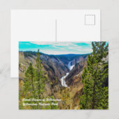 Grand Canyon van Yellowstone Briefkaart (Voorkant / Achterkant)