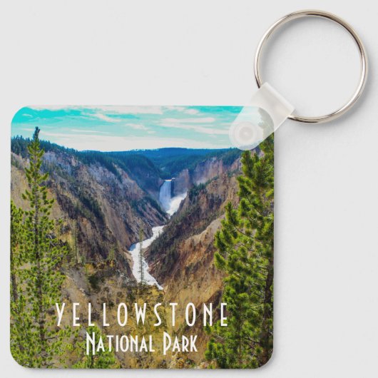 Grand Canyon van Yellowstone Sleutelhanger (Achterkant)
