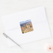 Grand Canyon Vanaf de Top Vierkante Sticker (Envelop)