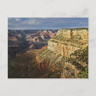Grand Canyon vanaf de zuidelijke rand bij zonsonde Briefkaart