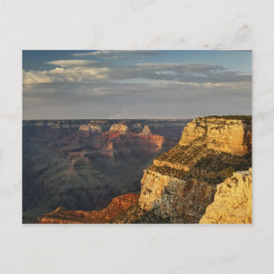 Grand Canyon vanaf de zuidelijke rand bij zonsonde Briefkaart