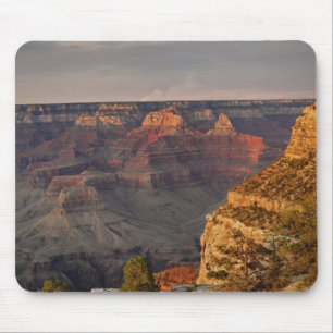 Grand Canyon vanaf de zuidelijke rand bij zonsonde Muismat
