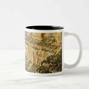 Grand Canyon vanaf de zuidelijke rand bij zonsonde Tweekleurige Koffiemok