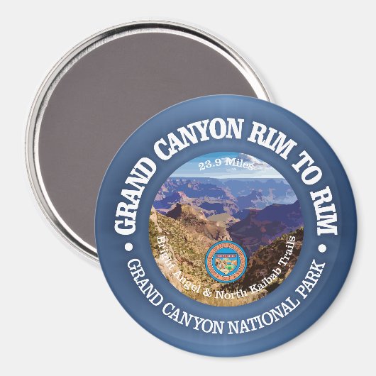 Grand Canyon velg naar velg (rood) Magneet (Voorkant / Achterkant)