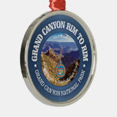 Grand Canyon velg naar velg (rood) Metalen Ornament (Rechts)