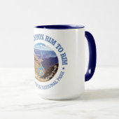 Grand Canyon velg naar velg (rood) Mok (Voorkant rechts)