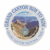 Grand Canyon velg naar velg (rood) Sticker (Voorkant)