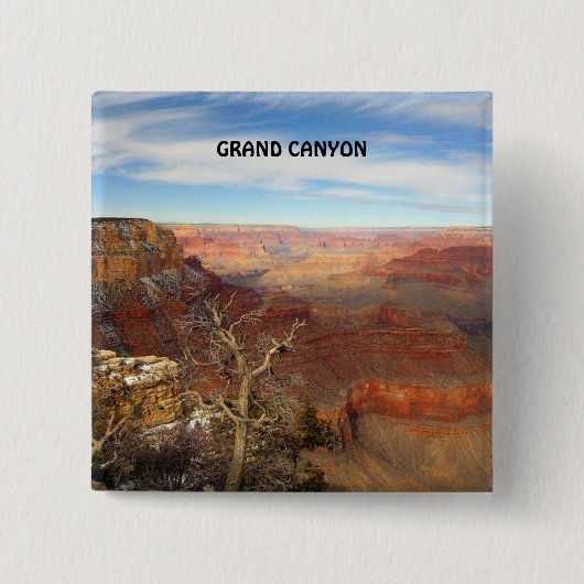 GRAND CANYON VIERKANTE BUTTON 5,1 CM (Voorkant)