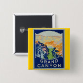 Grand Canyon Vierkante Button 5,1 Cm (Voorkant /achterkant)