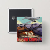 Grand Canyon Vierkante Button 5,1 Cm (Voorkant /achterkant)