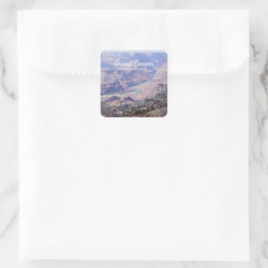 Grand Canyon Vierkante Sticker (Tas)