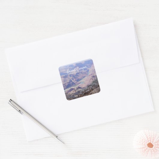 Grand Canyon Vierkante Sticker (Envelop)