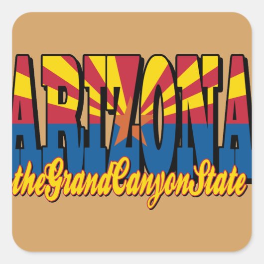 Grand Canyon Vierkante Sticker (Voorkant)