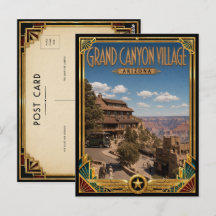Grand Canyon Village Arizona Vintage Art Deco