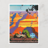 Grand Canyon vintage-briefkaart Briefkaart (Voorkant)