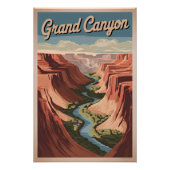 Grand Canyon vintage Perfect Poster (Voorkant)