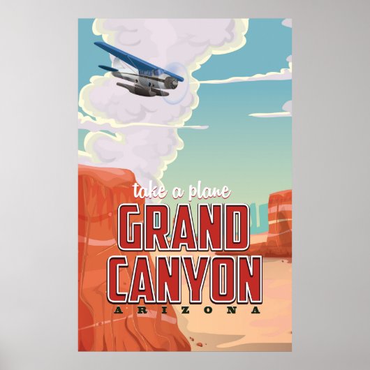 Grand Canyon vintage-poster Poster (Voorkant)