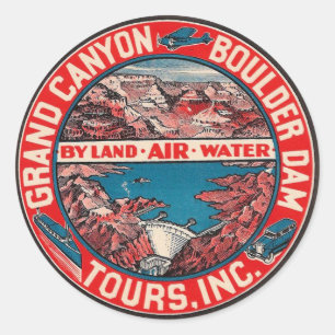 Grand Canyon Vintage Reisbagage Label
