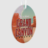 Grand Canyon vintage reisposter Ornament (voorkant)