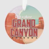 Grand Canyon vintage reisposter Ornament (voorkant)