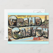 Grand Canyon Vintage Revel Briefkaart (Voorkant / Achterkant)