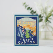 Grand Canyon - Vintage Travel Briefkaart (Staand voorkant)