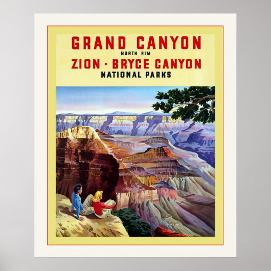 Grand Canyon ~ Vintage Travel Poster (Voorkant)