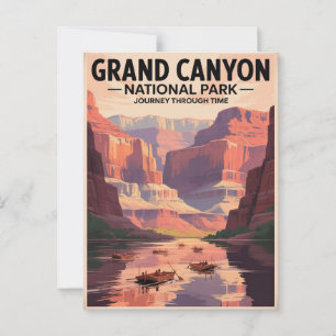 Grand Canyon Vintage Travel Poster Briefkaart