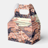 Grand Canyon Westerne grafische kunst Amerikaans Bedankdoosjes (Achterkant)