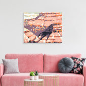 Grand Canyon Westerne grafische kunst Amerikaans Canvas Afdruk (Insitu (Woonkamer))