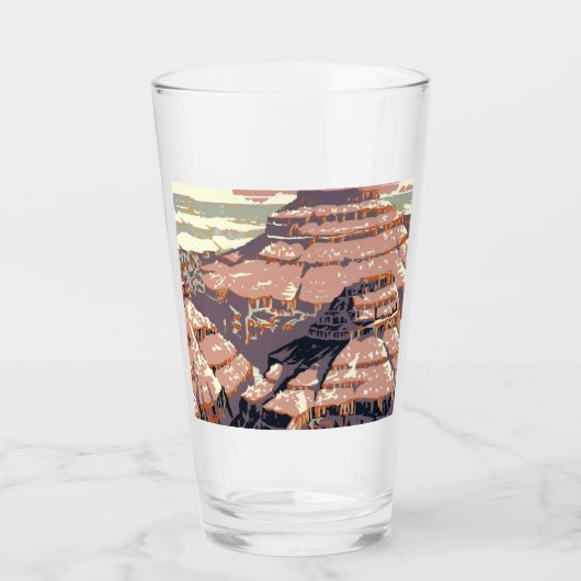 Grand Canyon Westerne grafische kunst Amerikaans Glas (Voorkant)