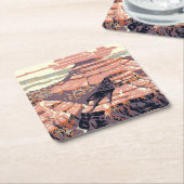 Grand Canyon Westerne grafische kunst Amerikaans Kartonnen Onderzetters (Schuin)