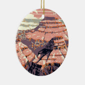 Grand Canyon Westerne grafische kunst Amerikaans Keramisch Ornament (Rechts)