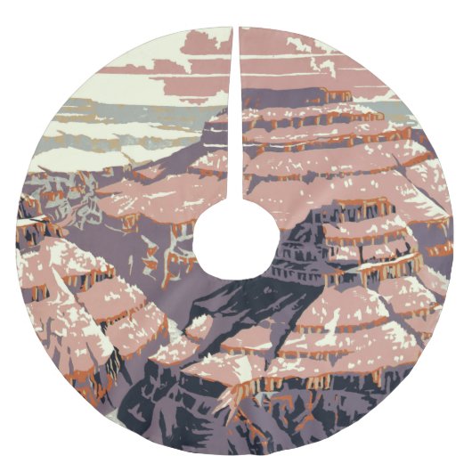 Grand Canyon Westerne grafische kunst Amerikaans Kerstboom Rok (Voorkant)