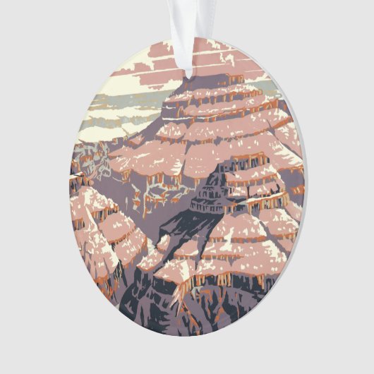 Grand Canyon Westerne grafische kunst Amerikaans Ornament (voorkant)