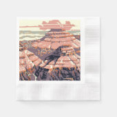 Grand Canyon Westerne grafische kunst Amerikaans Servet (Voorkant)