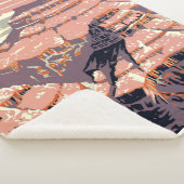 Grand Canyon Westerne grafische kunst Amerikaans Sherpa Deken (3/4)