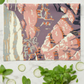 Grand Canyon Westerne grafische kunst Amerikaans Theedoek (Gevouwen)