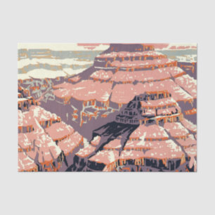 Grand Canyon Westerne grafische kunst Amerikaans Tissuepapier