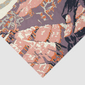 Grand Canyon Westerne grafische kunst Amerikaans Tissuepapier (Detail)