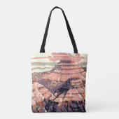 Grand Canyon Westerne grafische kunst Amerikaans Tote Bag (Achterkant)