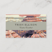 Grand Canyon Westerne grafische kunst Amerikaans Visitekaartje (Voorkant)