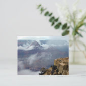 Grand Canyon winterwolken Briefkaart (Staand voorkant)