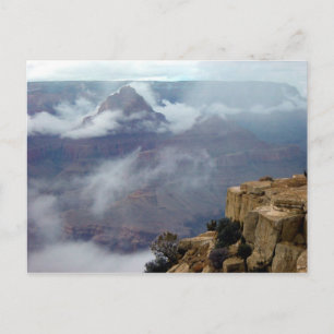 Grand Canyon winterwolken Briefkaart
