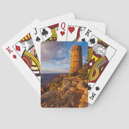Grand Canyon-woestijn Uitzicht die kaarten afspeel (Achterkant)