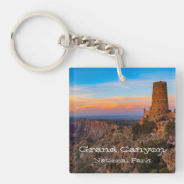 Grand Canyon-woestijntoren Sleutelhanger