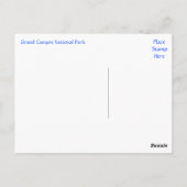 Grand Canyon, Yaki Point, Arizona-Briefkaart Briefkaart (Achterkant)