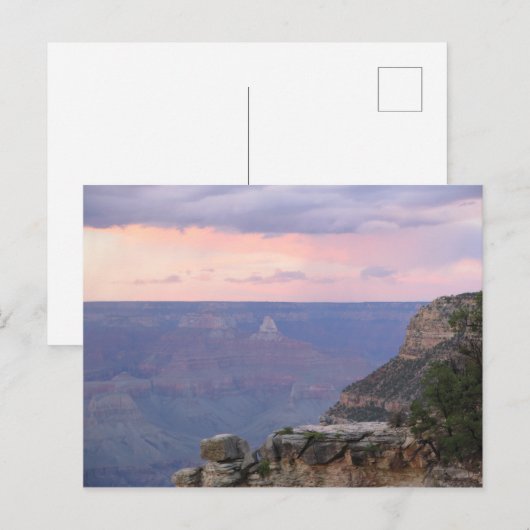 Grand Canyon zonsondergang Briefkaart (Voorkant / Achterkant)