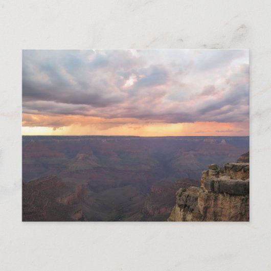 Grand Canyon zonsondergang Briefkaart (Voorkant)