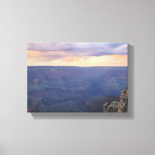 Grand Canyon zonsondergang na storm Canvas Afdruk